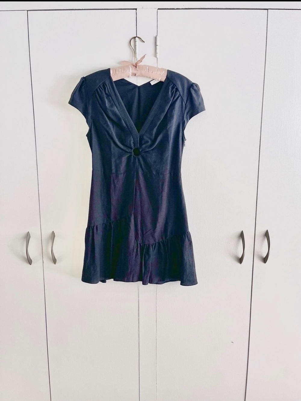 Sandro Classic Black Keyhole Dress